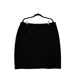 Rickie Freeman Teri Jon Mini Skirt Size 16W Black High Rise Stretch Whimsygoth
